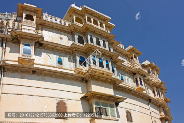 Rajasran烏代布爾市在宮殿；