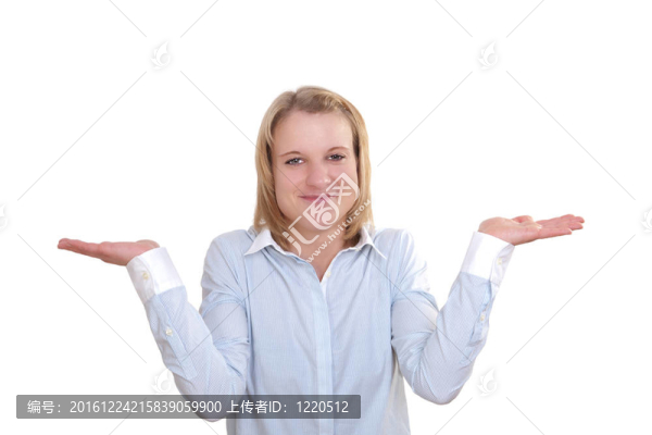 年輕的女人聳了聳肩，一個無能的手勢