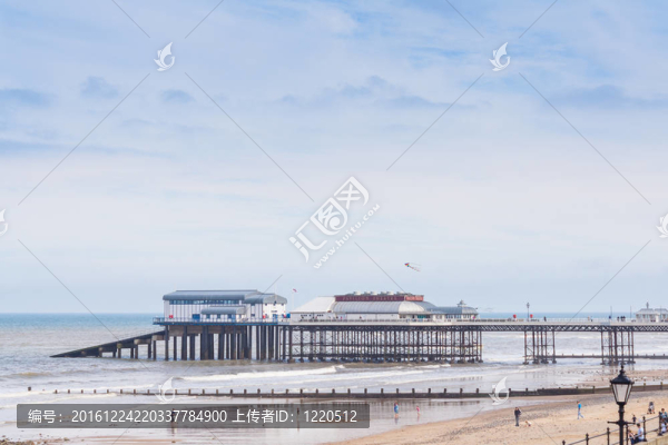 該碼頭；Norfolk；英國。