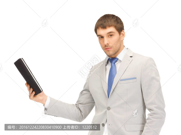 平靜的人與平板電腦