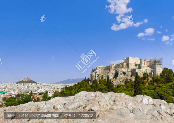阿克羅波利斯和Athens；希臘
