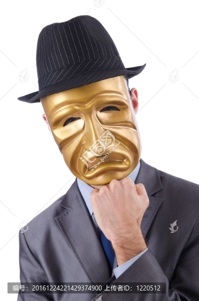 商人用面具掩飾自己的身份