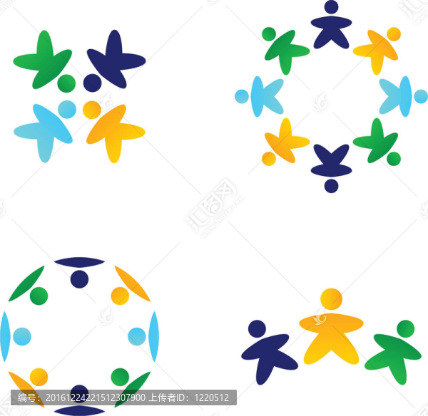 多元文化多彩的團(tuán)隊(duì)連接在一起的圖標(biāo)