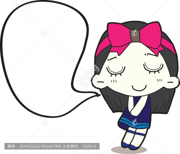 卡通女孩和人物