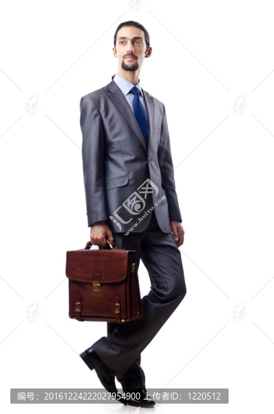 白人青年商人