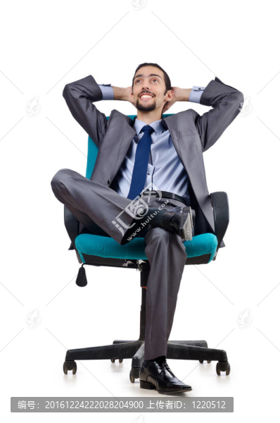 白人青年商人