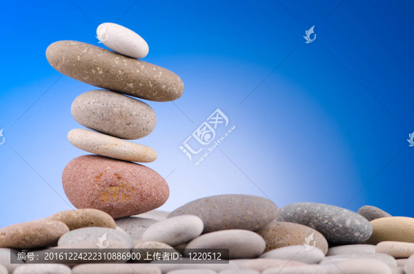 卵石堆積反對梯度背景