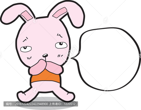 卡通卡通泡泡兔