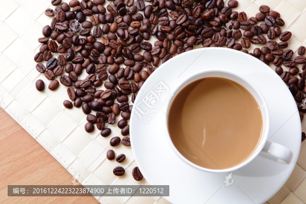 咖啡豆和咖啡豆