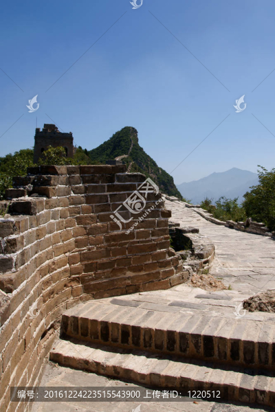 著名的長城在司馬臺附近的北京；中國