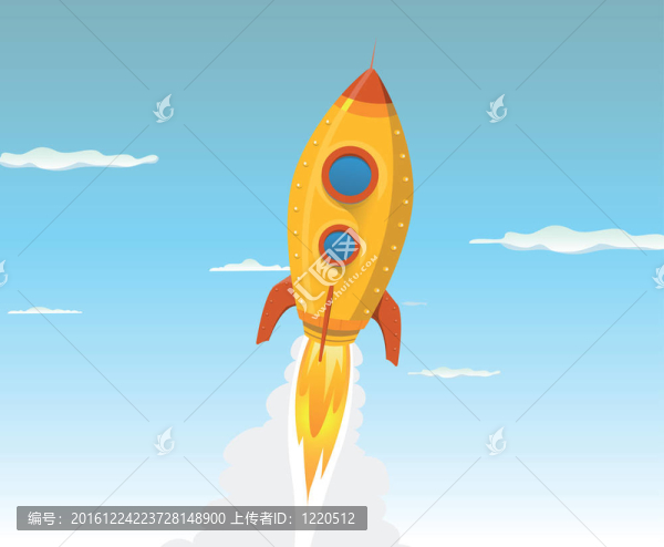 卡通黃金太空船