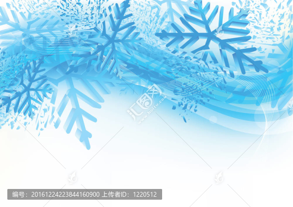 背景的雪花
