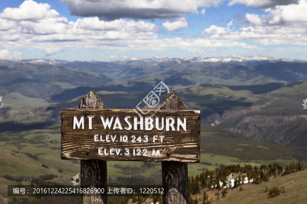 Mt.,Washburn；黃石公園