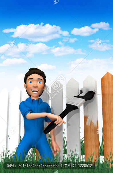 3D人畫籬笆