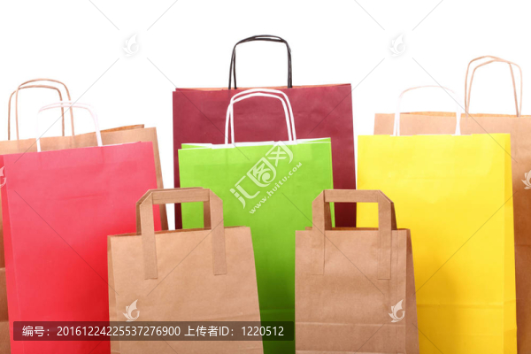 購物棕色禮品袋背景
