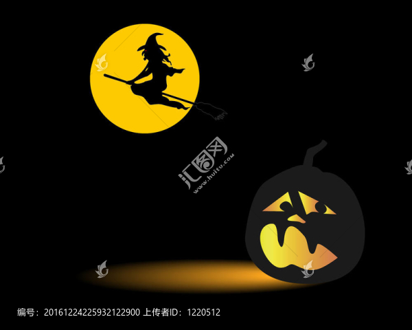 黑暗的萬圣節(jié)南瓜