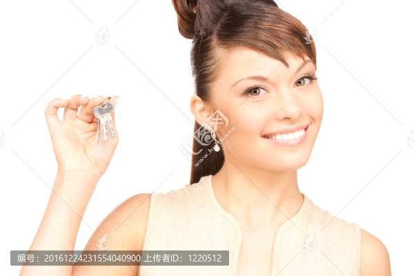 帶鑰匙的快樂女人