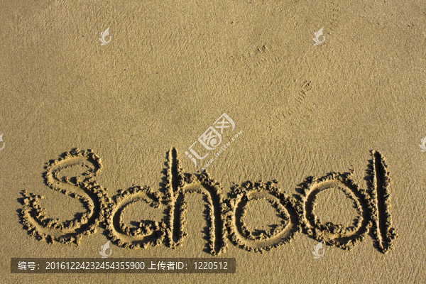 留言說沙灘上的學校