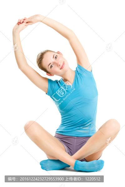 年輕女子健身