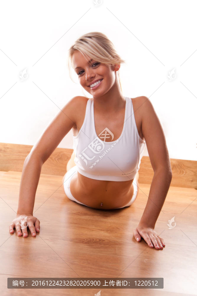 微笑的健身美容