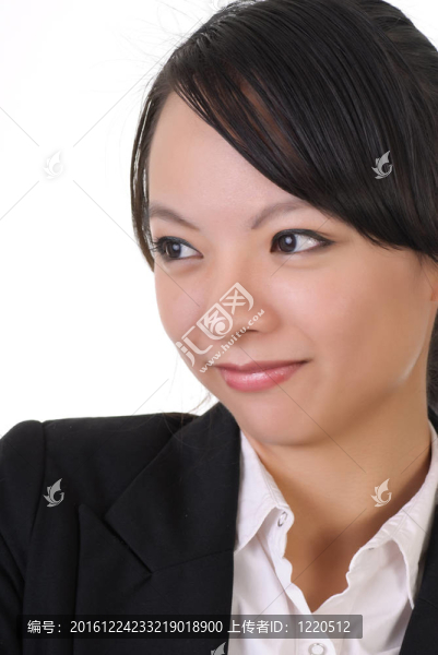 害羞的女商人