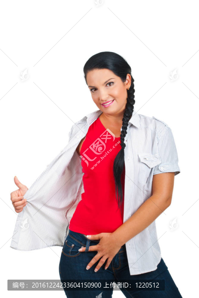 休閑女人肖像