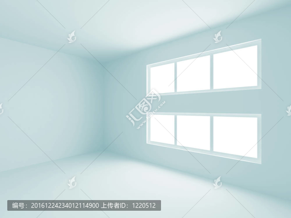 白色的空房間