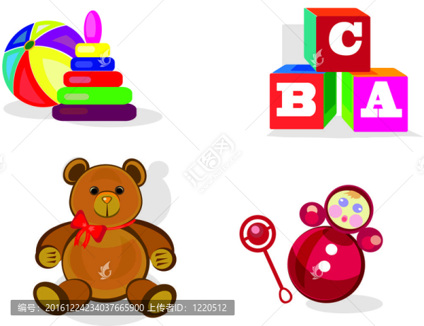 幼稚的圖標(biāo)在白色背景。