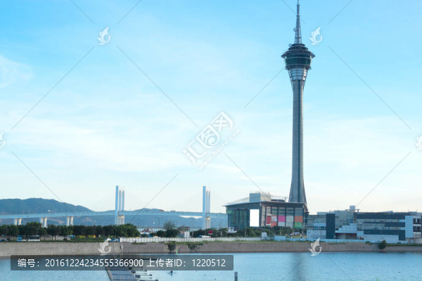 澳門著名旅游塔城市景觀