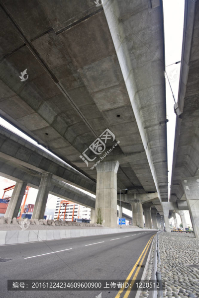 橋下。城市場景