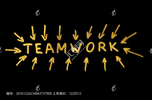 團(tuán)隊(duì)文字和筆畫黑
