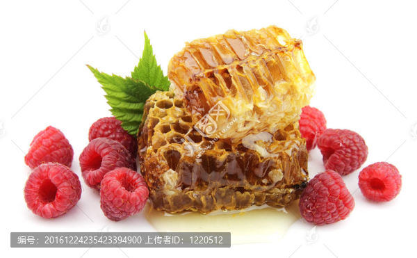 蜂蜜和覆盆子
