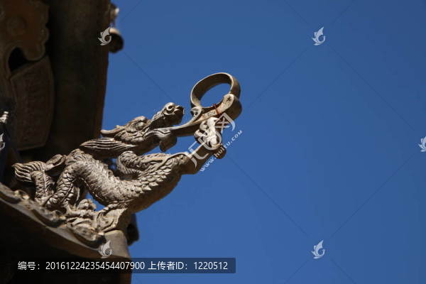 寺中的龍