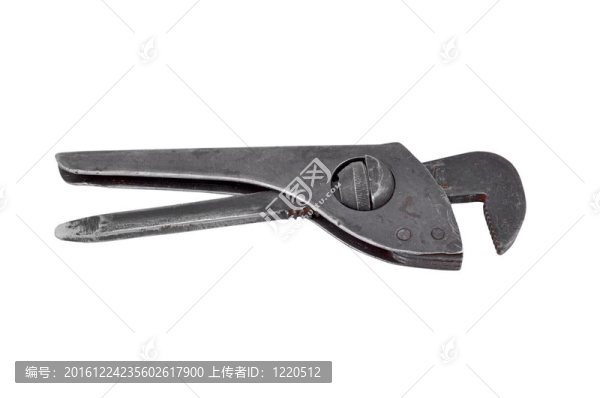 可調(diào)式氣扳手；白色背景隔離