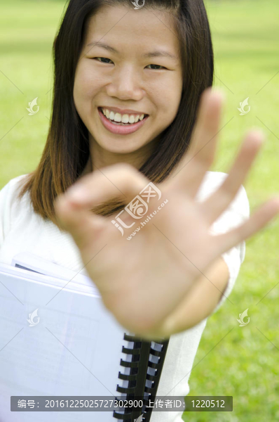 亞洲女孩戶外
