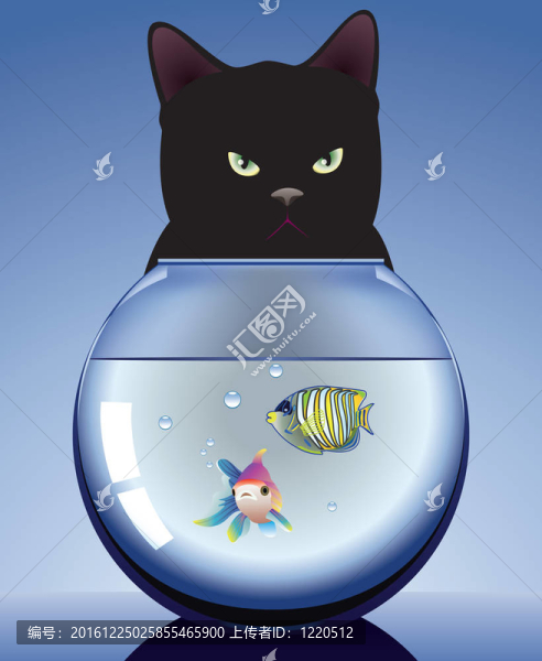 黑貓和帶魚的水族館