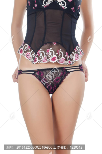 穿內(nèi)衣的女孩