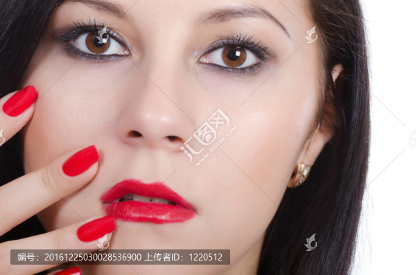 年輕漂亮女孩的畫像