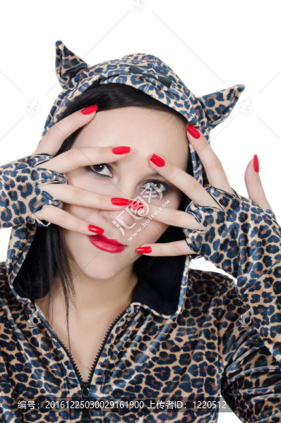 年輕漂亮女孩的畫像
