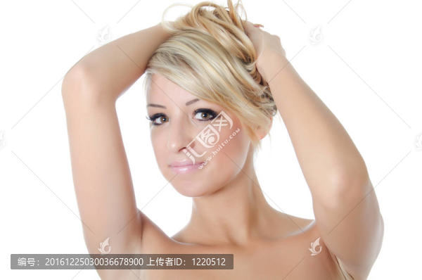 年輕漂亮女孩的畫像
