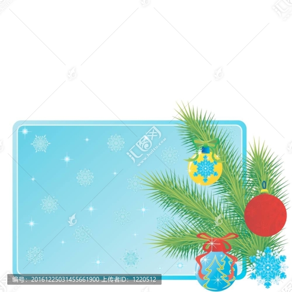 圣誕樹樹枝和玩具
