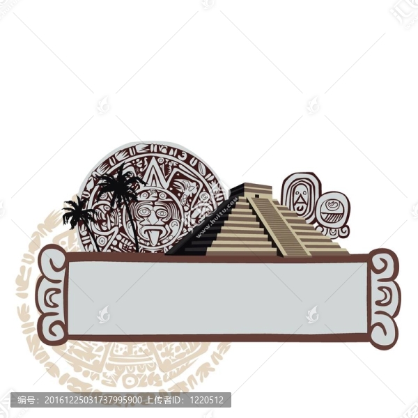 古老的瑪雅金字塔和符號(hào)