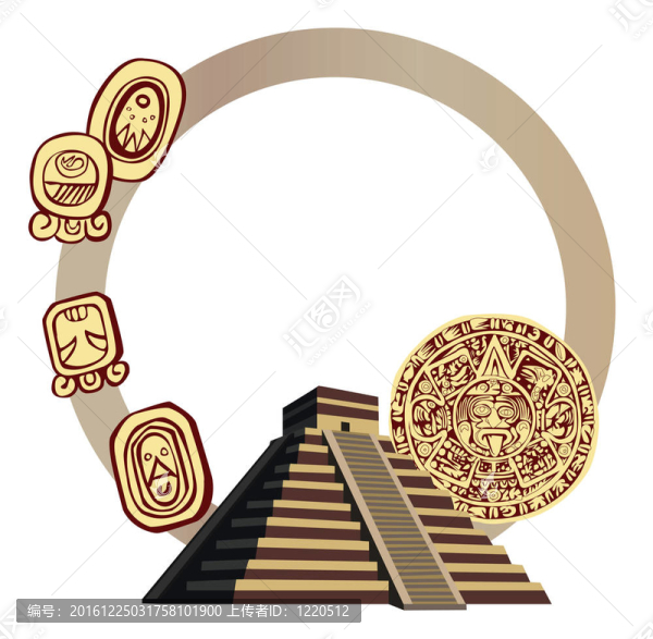 古老的瑪雅金字塔和符號(hào)