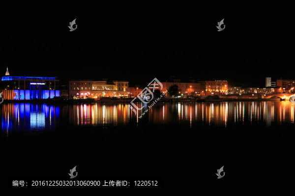 Pont,de,pierre的夜景