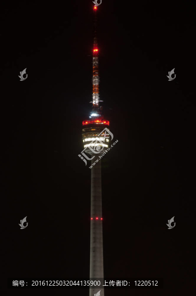 斯圖加特電視塔夜間
