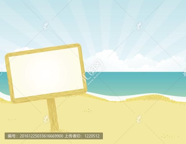 海灘上的旗幟。