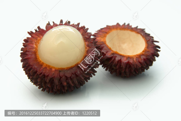 成熟的紅毛丹和半