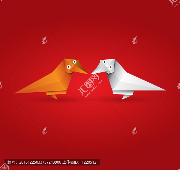 幾只鳥的折紙