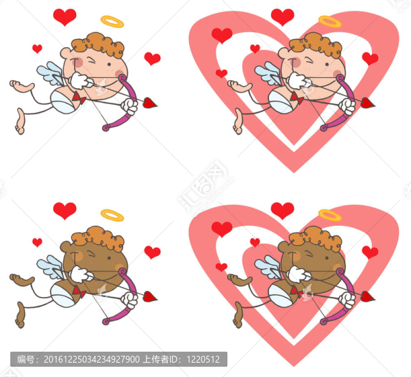 Cupid與弓和箭
