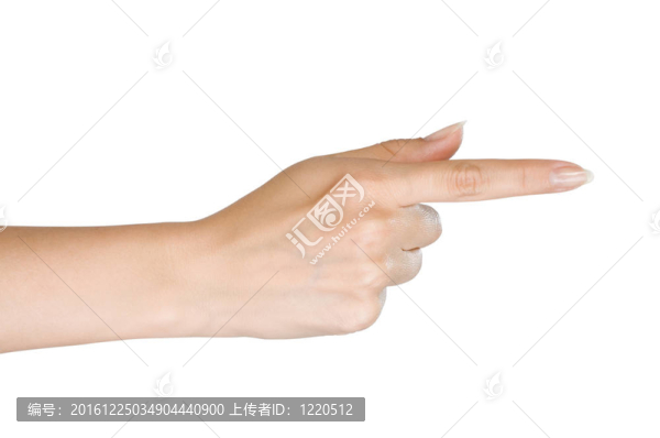 女人的手。